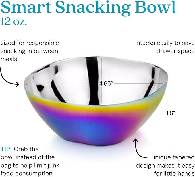 Ahimsa Stainless Steel Bowls for Kids | Non Toxic, Pediatrician Designed - Image 2