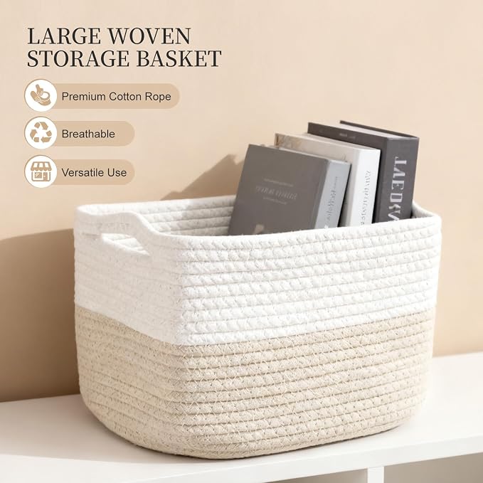 Hopegiver 3 Pack Storage Baskets - Image 3