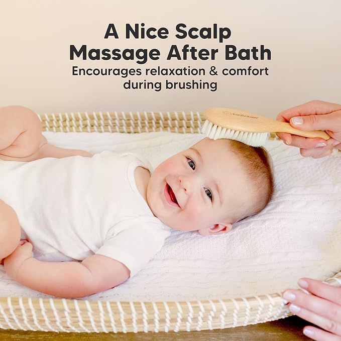 Wooden Baby Hair Brush - Image 5