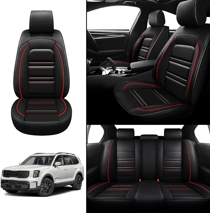 Seat Covers for kia Telluride 2020-2025 | 5-Seats Leather Seat Covers - Image 2