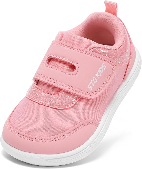 Toddler Wide Toe Box Barefoot Shoes Boys Girls Zero Drop, Baby First Walking by STQKIDS