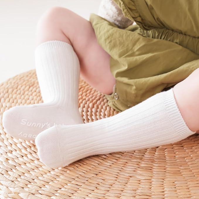 Zumou Toddler Knee High Socks Non Slip Anti Skid Baby Boy Girls Seamless Long - Image 5