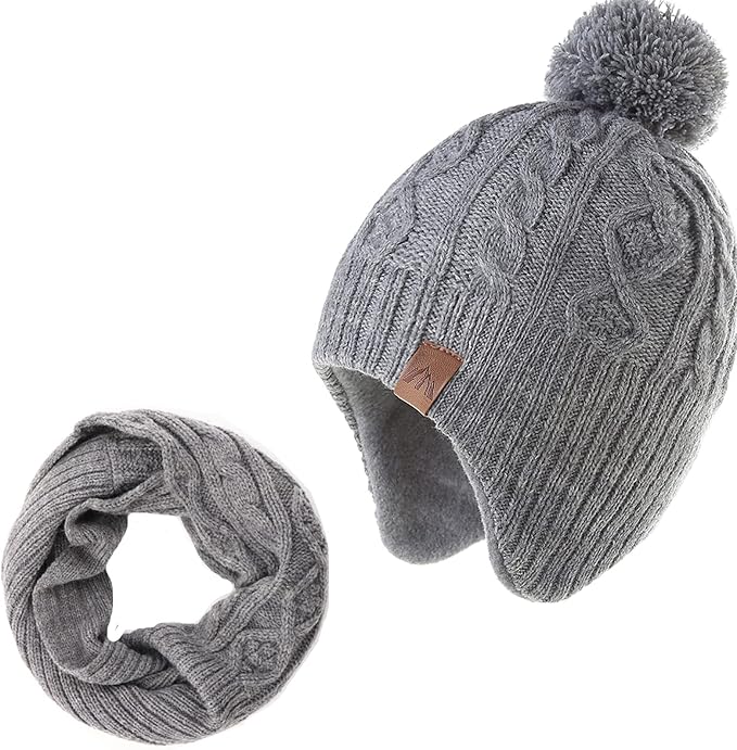 LMLALML Boys Winter Hat Earflap Knitted Beanie by LMLALML
