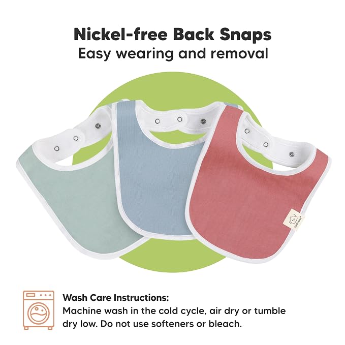 8-Pack Organic Baby Bibs for Boys, Girls - Image 9