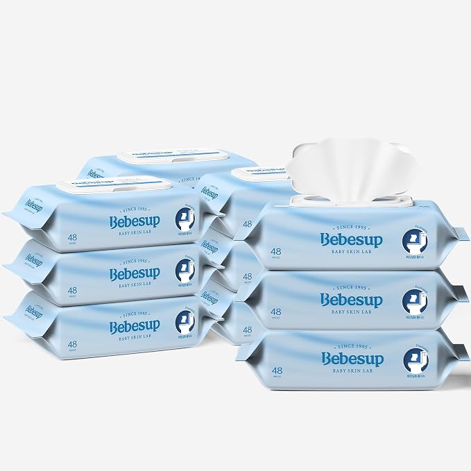 BEBESUP- Korea’s #1 Flushable Wipes- 100% Plant-Based Hypoallergenic by BEBESUP