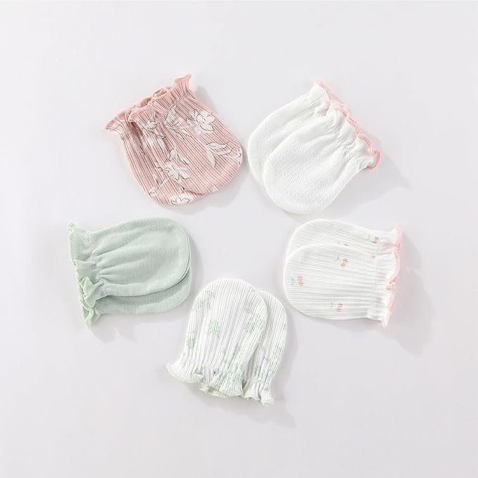 15 Pack Infant Hats Gloves Socks Unisex Baby Boy Girl Accessories Set Cotton - Image 6