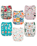 ALVABABY Baby Cloth Diaper 6 Pack by ALVABABY