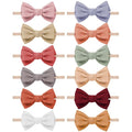 Baby Girl Headbands and Bows, Newborn Infant Toddler Nylon Elastics Hairbands by VISBL