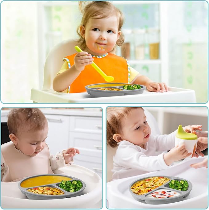 Silikong Suction Plate for Toddlers | BPA Free, 100% Food-Grade Silicone | - Image 8
