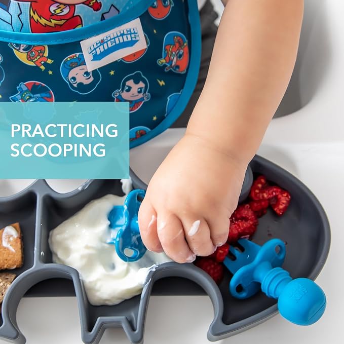 Bumkins Baby Utensils Set, Chewtensils Silicone Spoons - Image 4