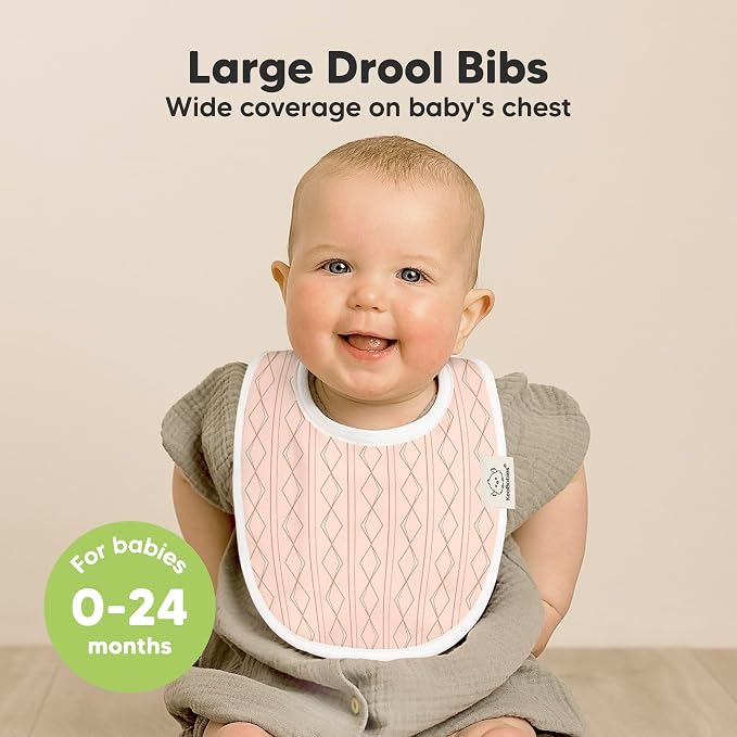 8-Pack Organic Baby Bibs for Boys, Girls - Image 2