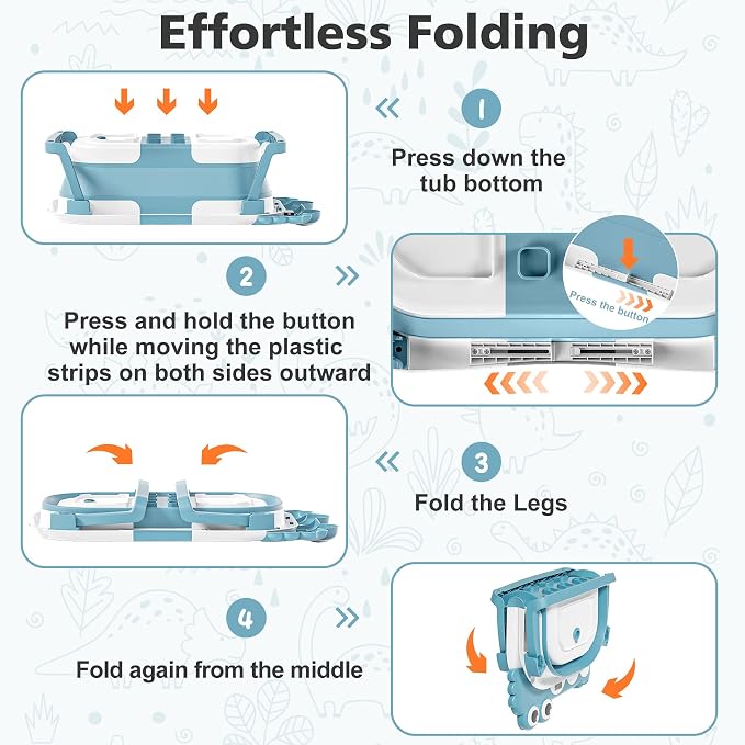 Collapsible Baby Bathtub for Newborns - Image 5
