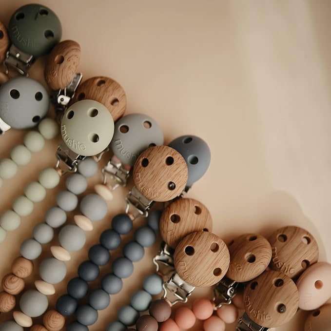 mushie 100% Silicone Baby Pacifier Clip BPA Free | Eva - Image 7
