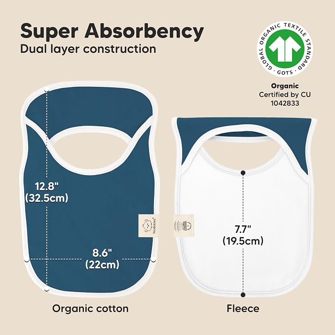 8-Pack Baby Bibs for Boys, Girls - Image 3