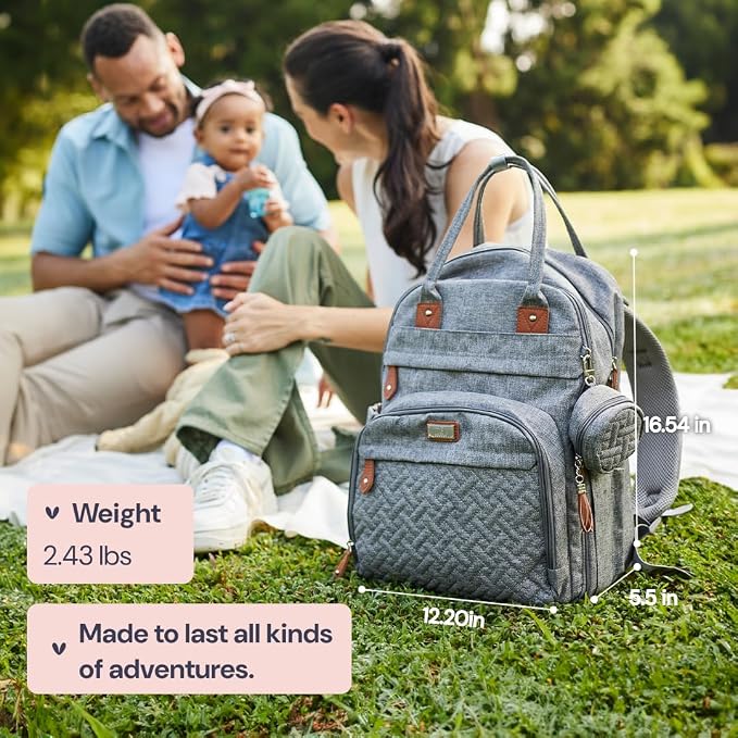 BabbleRoo Diaper Bag Backpack - Image 6