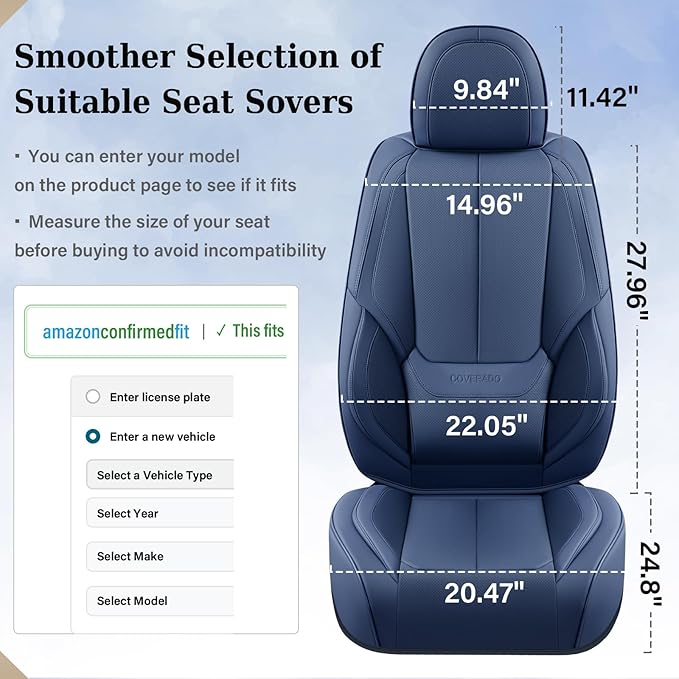 Coverado Seat Covers, Car Seat Covers Front Seats, Car Seat Cover, Car Seat - Image 5