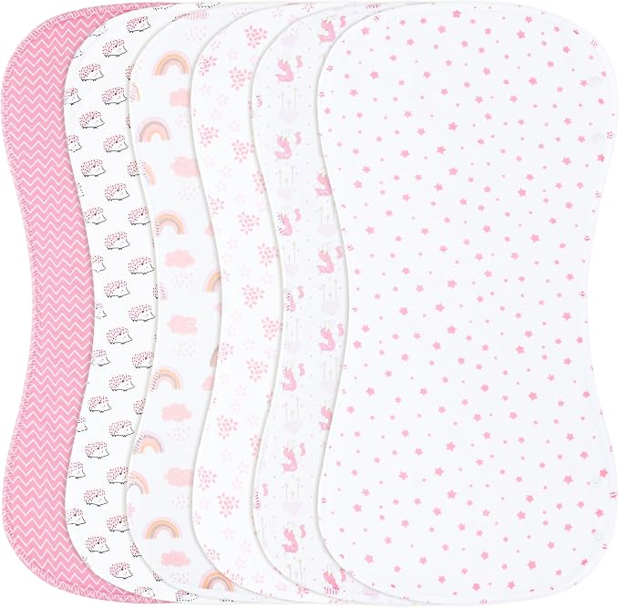 2-in-1 Burp Cloths and Baby Bibs by Benoxine