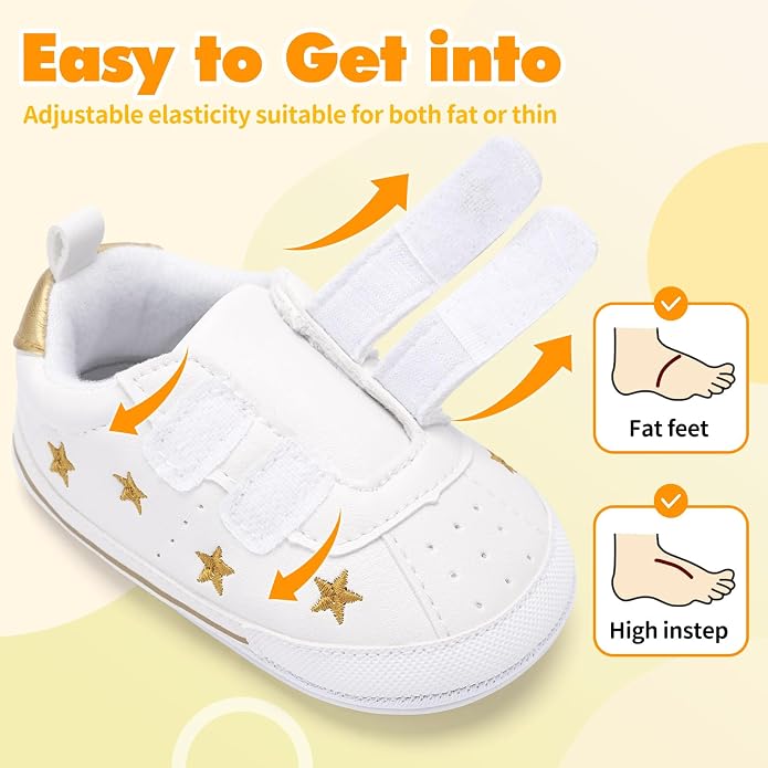 BACSAC Baby Boys Girls Lightweight Shoes Non-Slip Rubber Soft Sole Sneakers - Image 3