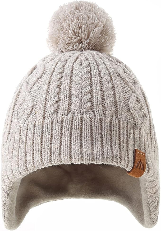 LMLALML Boys Winter Hat Earflap Knitted Beanie - Image 2