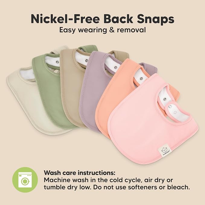 8-Pack Organic Baby Bibs for Boys, Girls - Image 9