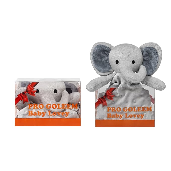 Pro Goleem Elephant Loveys for Babies Soft Security Blanket Infant Snuggle Toy - Image 7
