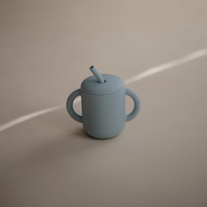 mushie 100% Silicone Training Cup & Straw - Image 3