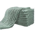 Yoofoss Muslin Burp Cloths for Baby 10 Pack 100% Organic Cotton Baby Washcloths by YOOFOSS