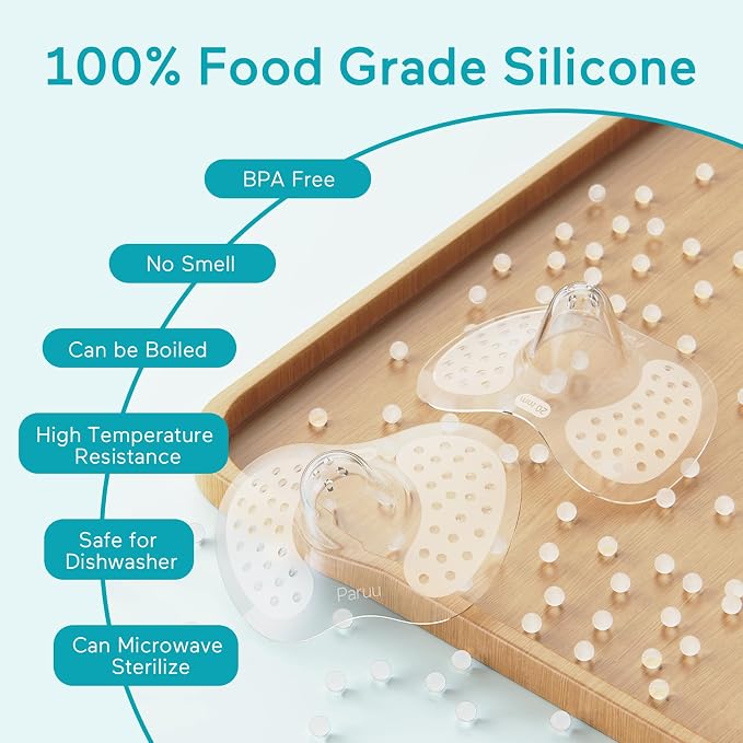 Paruu Contact Nipple Shields, Butterfly Breastfeeding Nipple Shields - Image 3