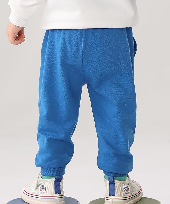 GFQLONG 2/3 Pack Toddler Pants Sweatpants Boys Cotton Joggers, Athletic Pull on - Image 6
