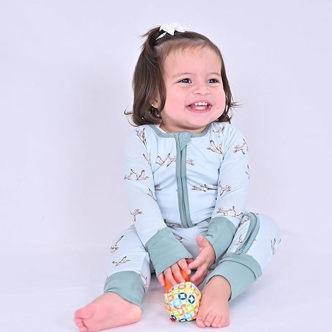 LollyBanks Baby Pajamas, 2-Way Zipper Romper, 95% Viscose Made from Bamboo and - Image 2