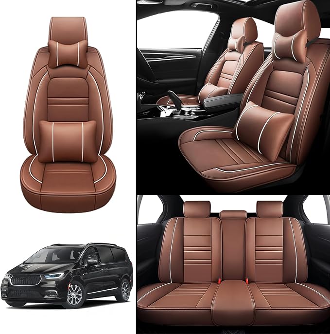 Car Seat Covers for Chrysler Car Pacifica 2004-2025 | 5-Seats Seat Covers - Image 2