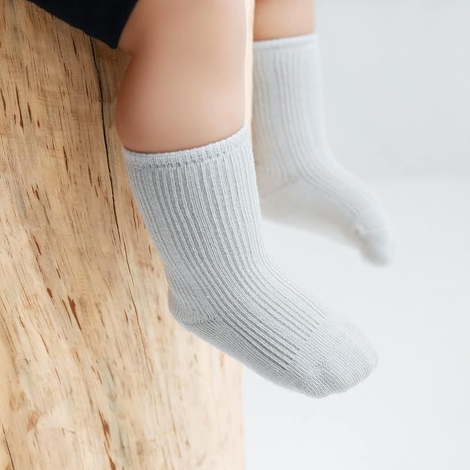 Toddler Socks Unisex Baby Baby Crew Cotton Cuff Socks - Image 4