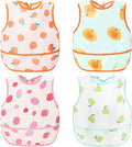 Accmor Baby Bibs, Waterproof Baby Toddler Bibs, Apron Smock Bib by Accmor