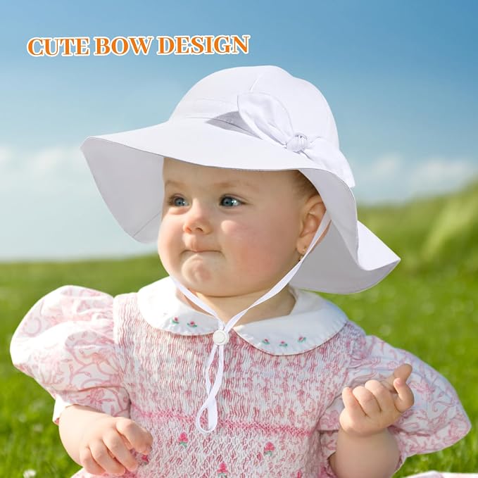 Baby Girl Sun Hat Summer Foldable Beach Hats - Image 2