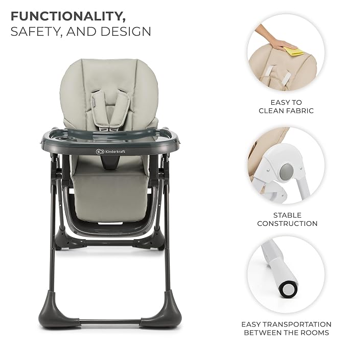 Kinderkraft Tummie, 2-in-1 high Chair, Baby Chair, Comfortable, - Image 10