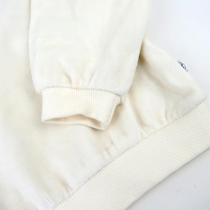 HonestBaby Baby 2-Piece Cozy Velour 100% Organic Cotton Sweatshirt and Jogger - Image 3