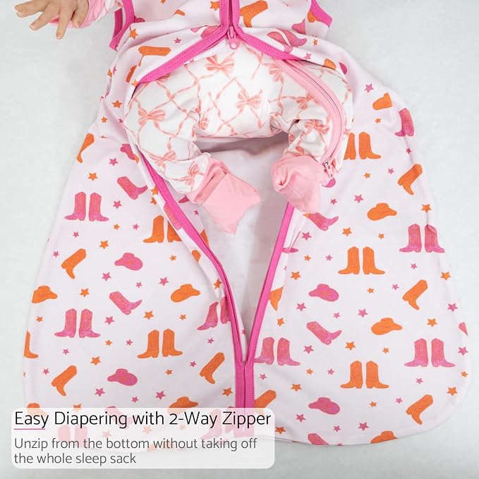 LollyBanks Baby Sleep Sack, 100% Cotton Wearable Blanket 2-Way Zipper Sleep - Image 5
