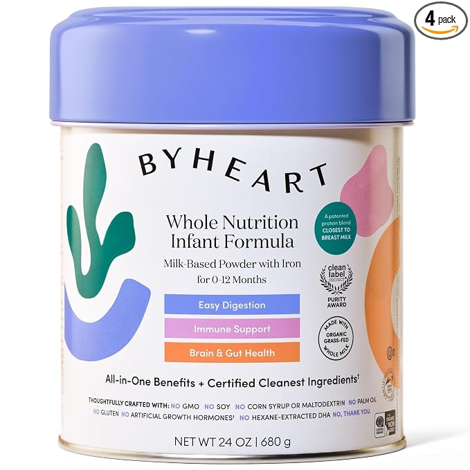 ByHeart Infant Formula Powder for Infants 0-12 Months, Made by ByHeart