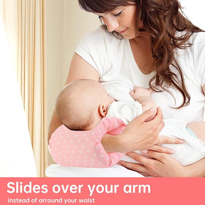 Nursing Arm Pillow with Detachable Magic Tape, Soft Cotton Bottle Nursing Arm - Image 4