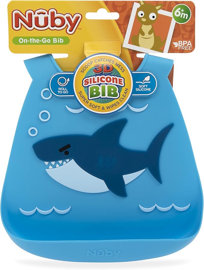 Nuby On The Go Silicone 3D Bib - Image 5