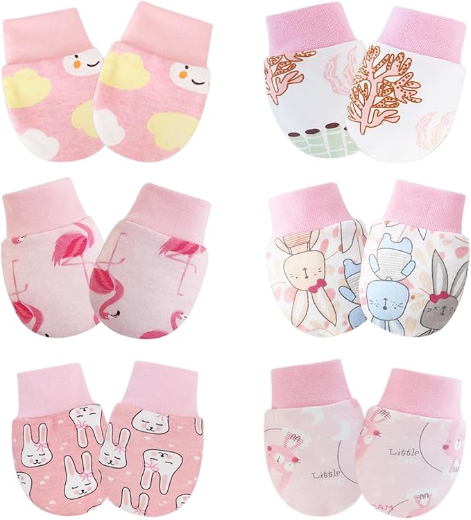 Baby Mittens No Scratch Mittens Infant Soft Gloves Mittens by Yiwafu