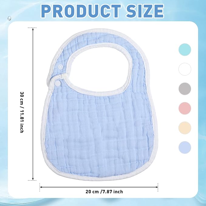 Yahenda 24 Pcs Muslin Baby Bibs Bandana Drool Bibs - Image 2