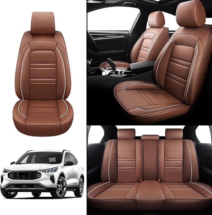 Seat Covers for Ford Escape 2001-2025 | 5-Seats Leather Seat Covers - Image 2
