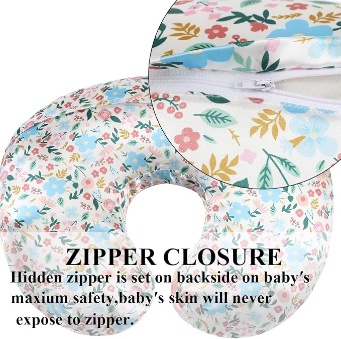 Satin Nursing Pillow Cover Set 2 Pack Ultra Soft Silk Compatible - Image 4