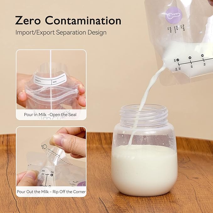 Momcozy Breastmilk Storing Bags, Temp-Sensing Discoloration Milk Storing Bags - Image 4