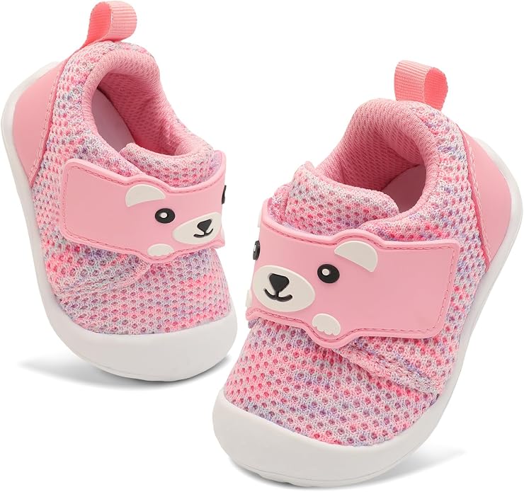 FEETCITY Baby Walking Shoes Wide Baby Shoes Boys Girls Infant Sneakers Crib by FEETCITY