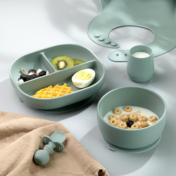 SAMiGO Silicone Baby Bowl and Spoon Set - Image 7