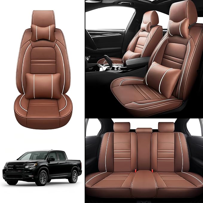 Car Seat Covers for Honda Ridgeline 2006-2025 | 5-Seats Seat Covers, Waterproof - Image 2