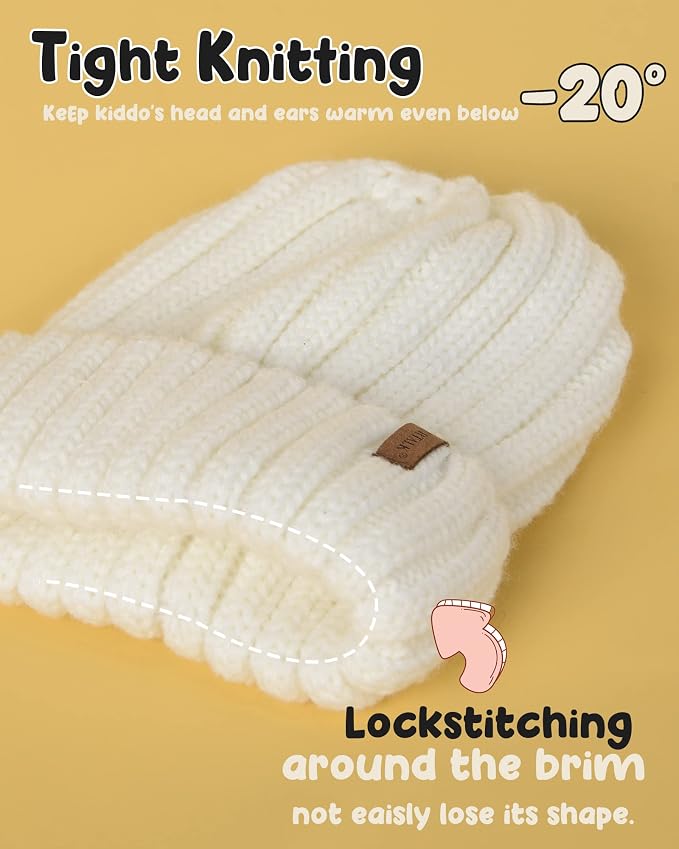 FURTALK Kids Winter Hat Toddler Knitted Beanie - Image 2