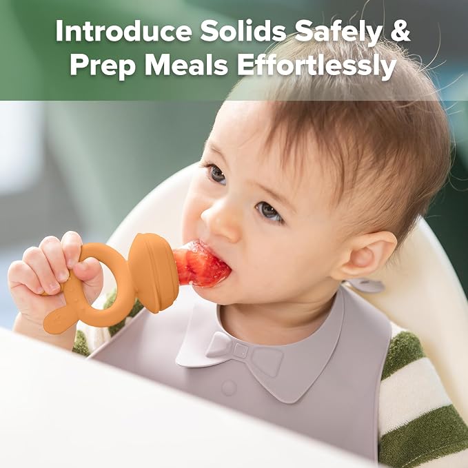 Haakaa Baby Fruit Food Feeder & Mini Freezer Nibble Tray Combo, Breastmilk - Image 2